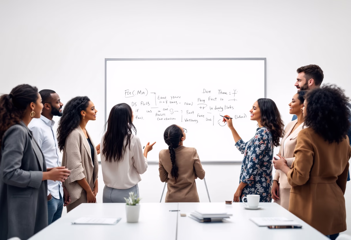 Team collaboration at whiteboard - Where ideas become products